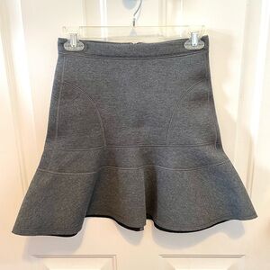 J.Crew grey neoprene plum skirt XXS/XS